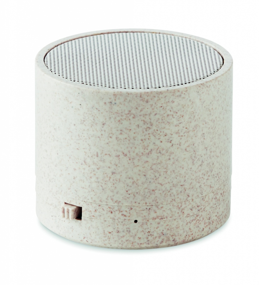 Logo trade promotional item photo of: 3W speaker in wheat straw/ABS